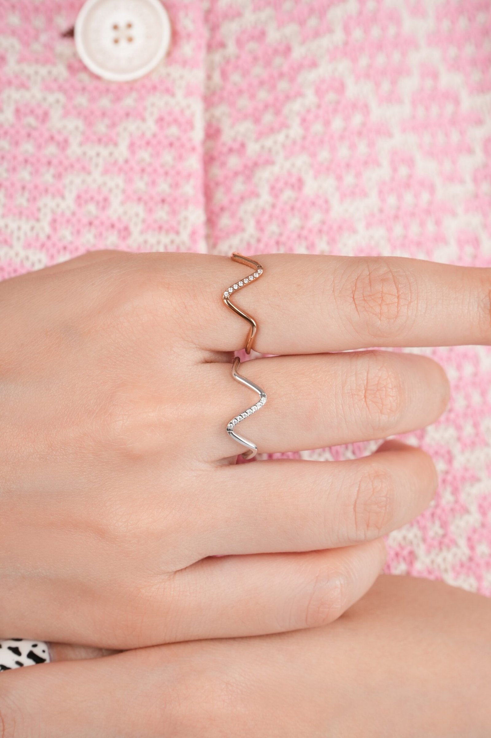 Panlandwoo - Cincin Titanium Wanita Dasani Adjustable - Gambar 2