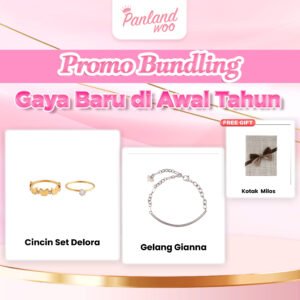 Panlandwoo - Bundling Spesial Januari - Cincin Set Delora + Gelang Tangan Gianna + Kotak Milos Medium