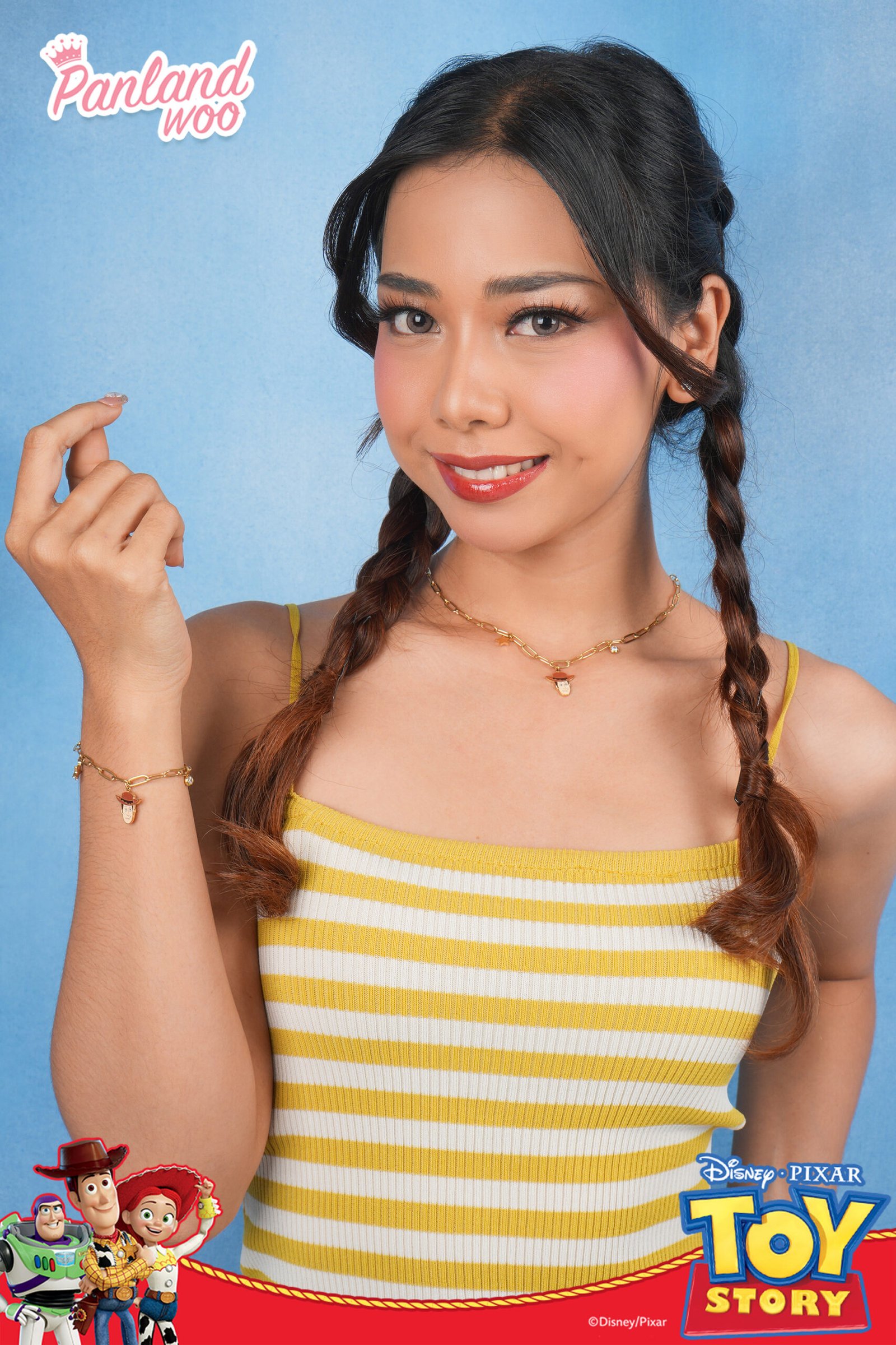 Panlandwoo - Toy Story Collection - Gelang Tangan Titanium Wanita Glenn Adjustable - Gambar 9