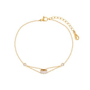 Panlandwoo - Gelang Kaki Titanium Lyric Adjustable