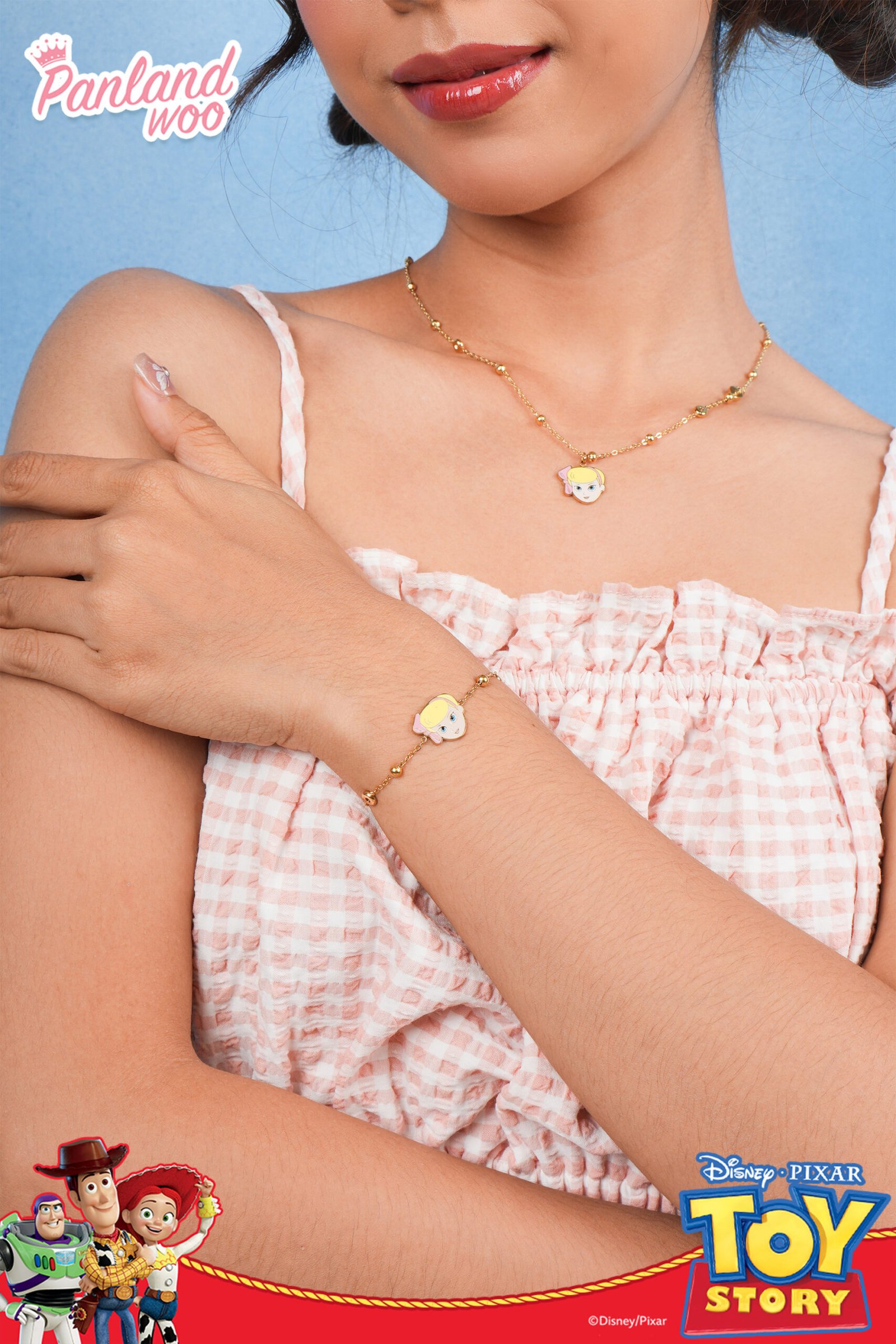 Panlandwoo - Toy Story Collection - Gelang Tangan Titanium Wanita Lassie Adjustable - Gambar 6