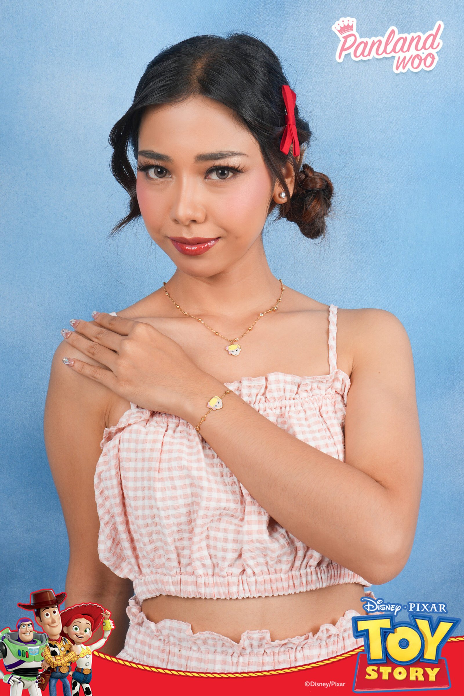 Panlandwoo - Toy Story Collection - Gelang Tangan Titanium Wanita Lassie Adjustable - Gambar 8