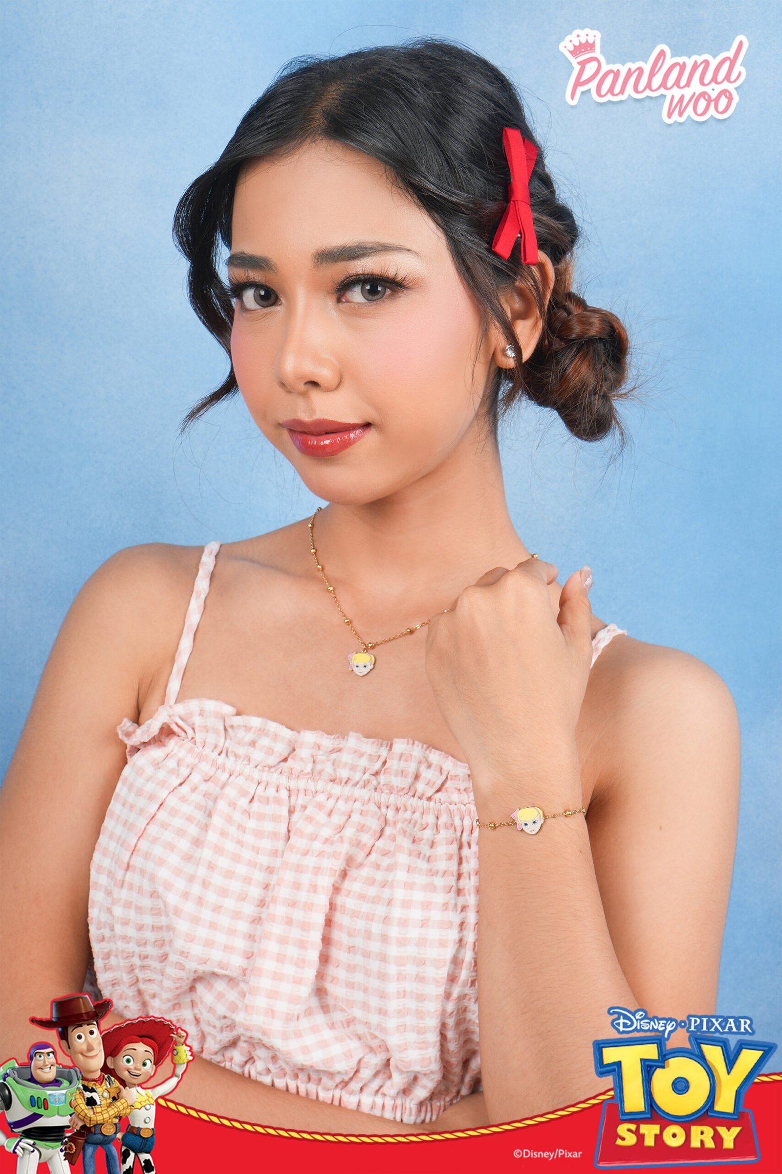 Panlandwoo - Toy Story Collection - Gelang Tangan Titanium Wanita Lassie Adjustable - Gambar 3