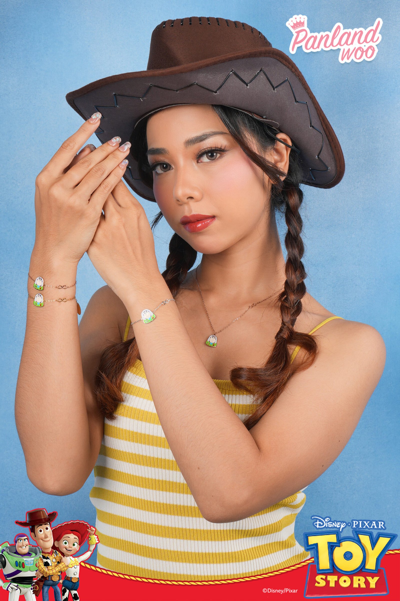 Panlandwoo - Toy Story Collection - Gelang Tangan Titanium Wanita Macaulay Adjustable - Gambar 3