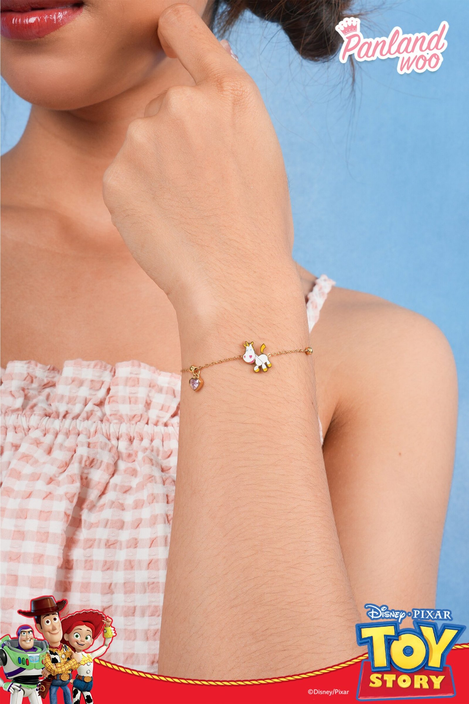 Panlandwoo - Toy Story Collection - Gelang Tangan Titanium Wanita Kincaid Adjustable - Gambar 3