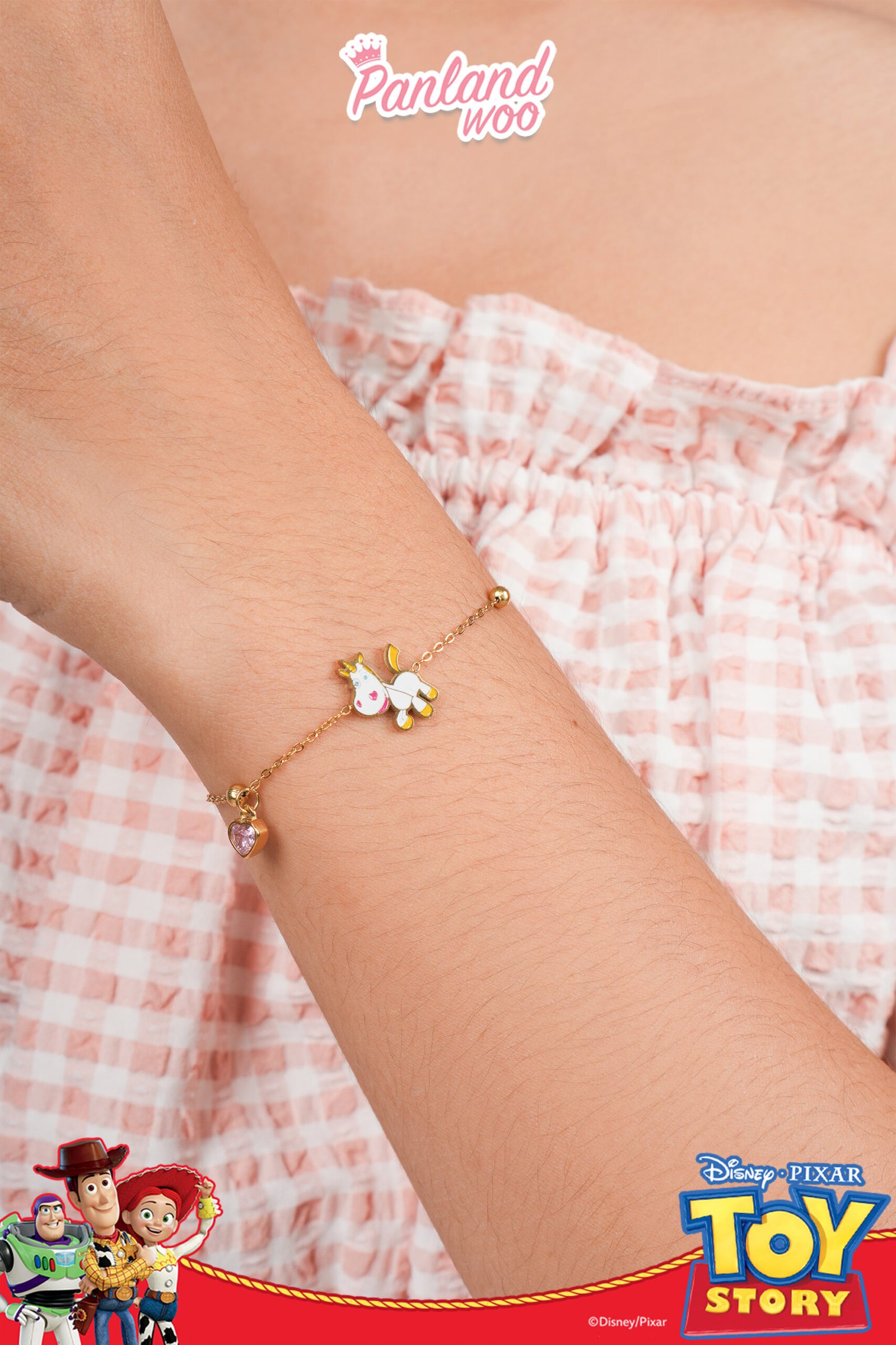 Panlandwoo - Toy Story Collection - Gelang Tangan Titanium Wanita Kincaid Adjustable - Gambar 7