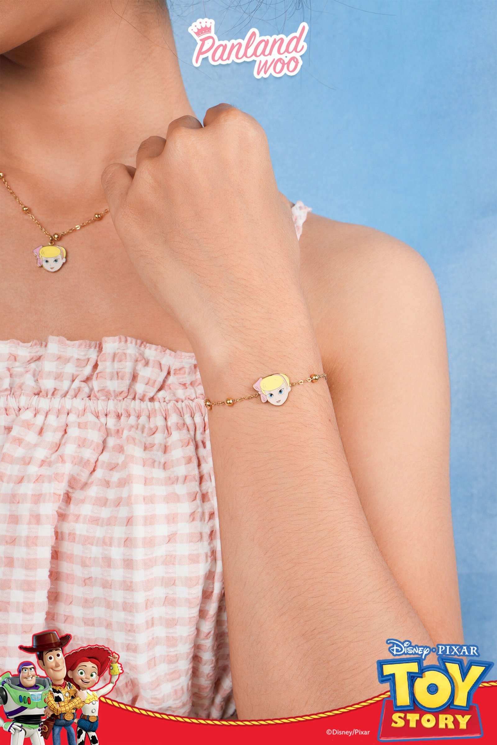 Panlandwoo - Toy Story Collection - Gelang Tangan Titanium Wanita Lassie Adjustable - Gambar 2