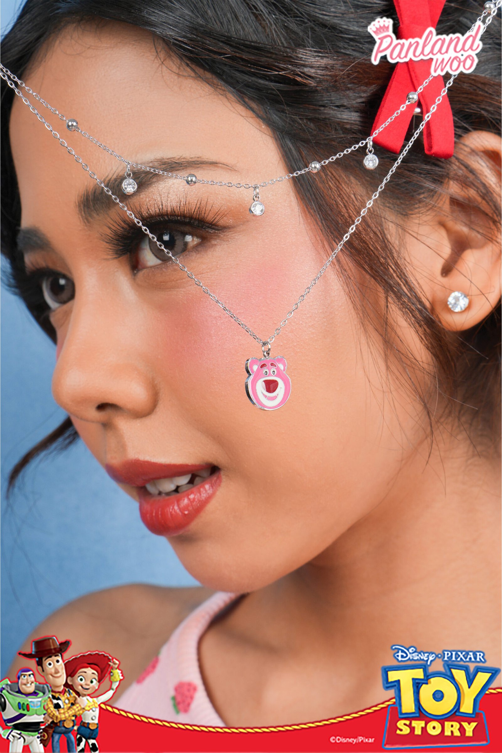 Panlandwoo - Lotso Collection - Kalung Titanium Wanita Delarosa Adjustable - Gambar 3