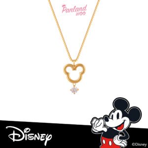 Panlandwoo - Mickey & Minnie Mouse Collection - Kalung Titanium Wanita Stuart Adjustable