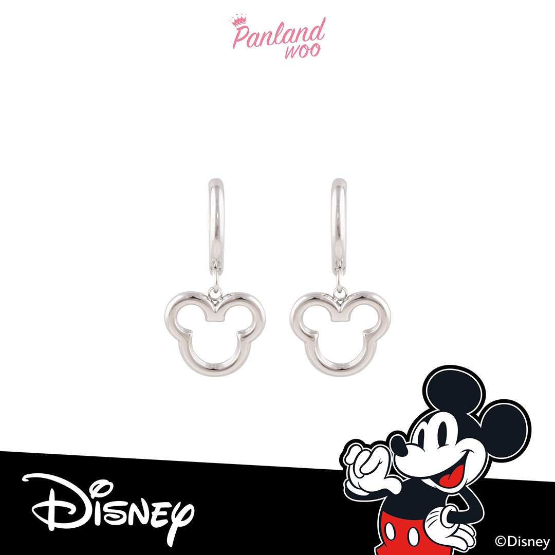 Panlandwoo - Mickey & Minnie Mouse Collection - Anting Hoop Titanium Wanita Morton - Gambar 3