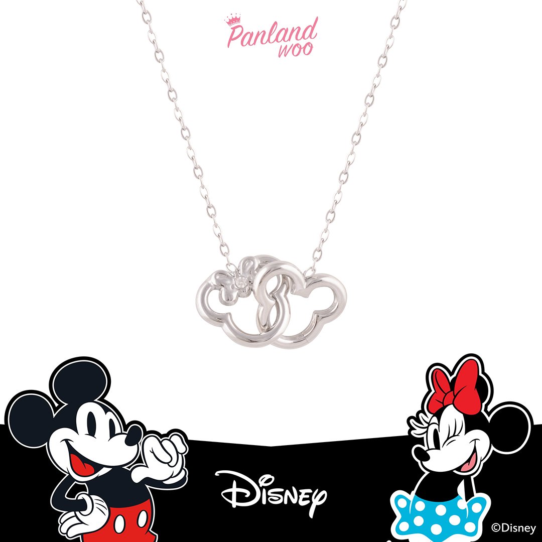 Panlandwoo - Mickey & Minnie Mouse Collection - Kalung Titanium Wanita Moyer Adjustable - Gambar 6
