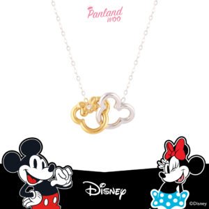 Panlandwoo - Mickey & Minnie Mouse Collection - Kalung Titanium Wanita Moyer Adjustable