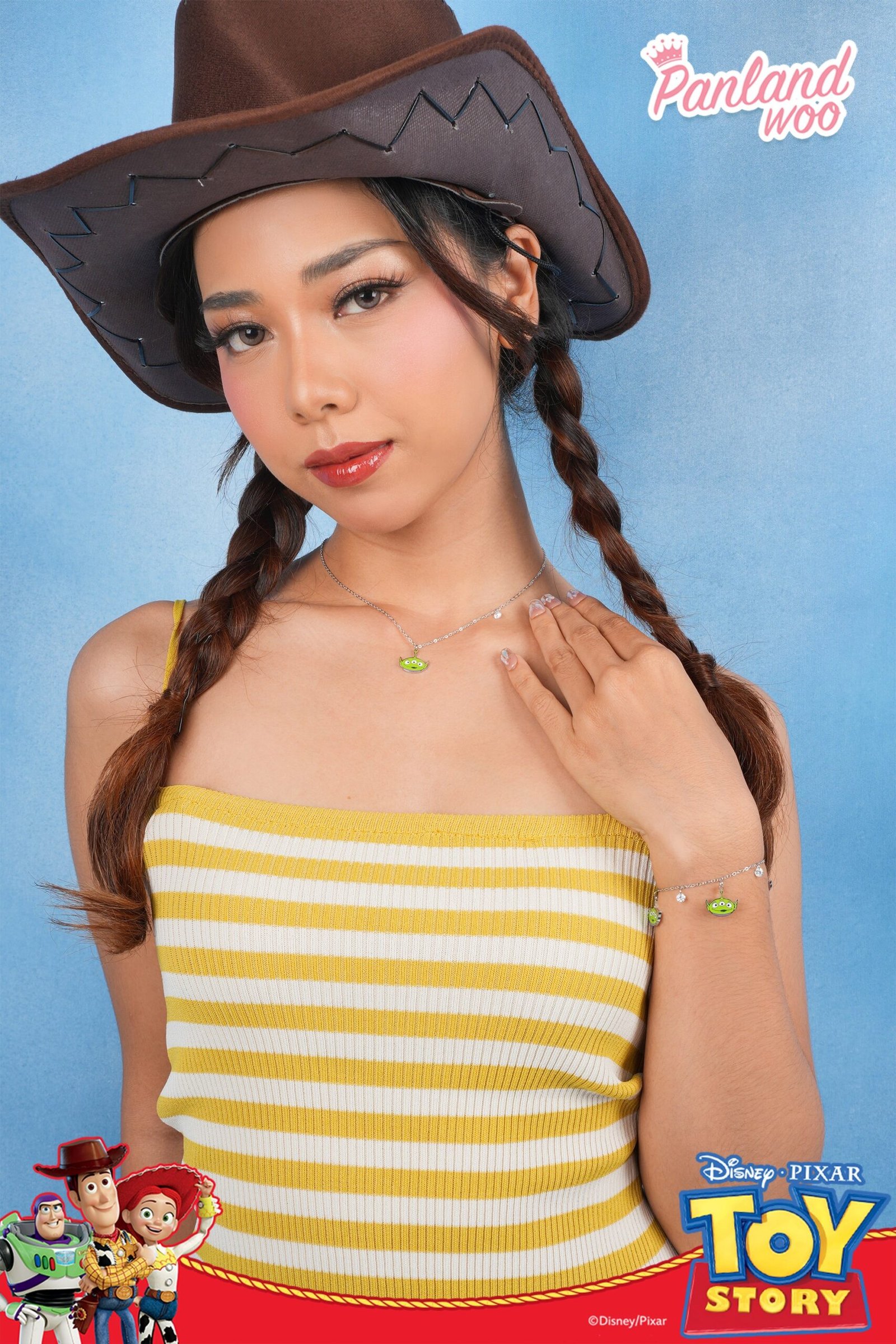 Panlandwoo - Toy Story Collection - Gelang Tangan Titanium Wanita Seldon Adjustable - Gambar 9