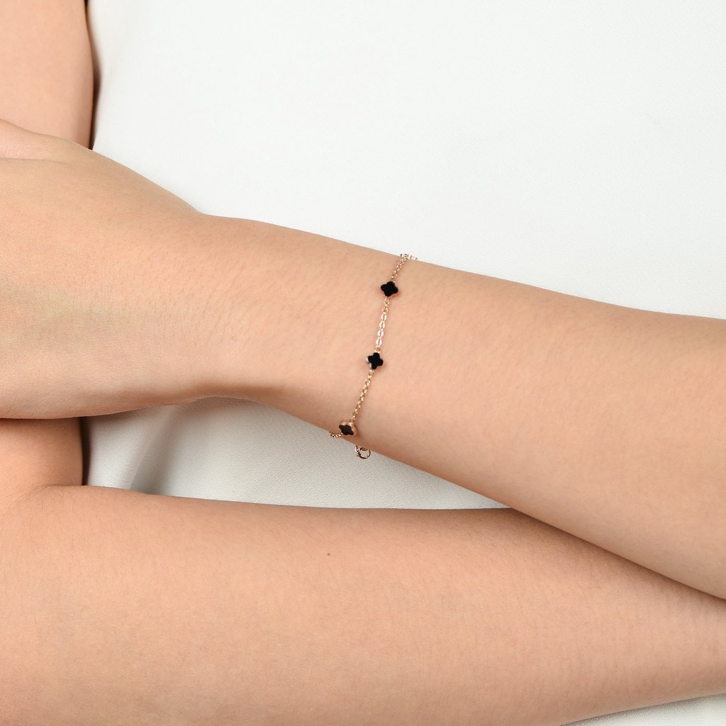 Panlandwoo - Gelang Tangan Titanium Wanita Mini Ellie Adjustable - Gambar 5