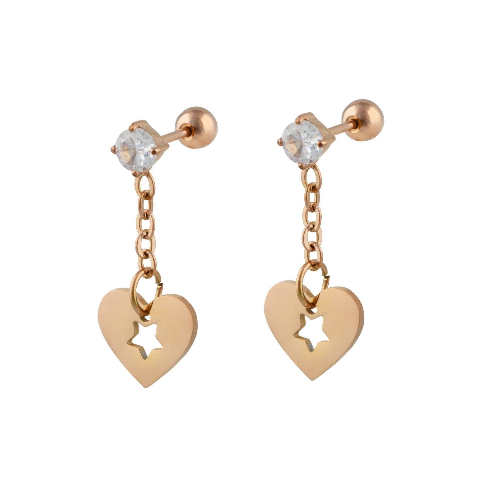 Panlandwoo - Anting Tusuk Titanium Wanita Grady - Gambar 3