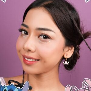 Panlandwoo - Stitch Collection - Anting Tusuk Titanium Wanita Floramaria - Gambar 3