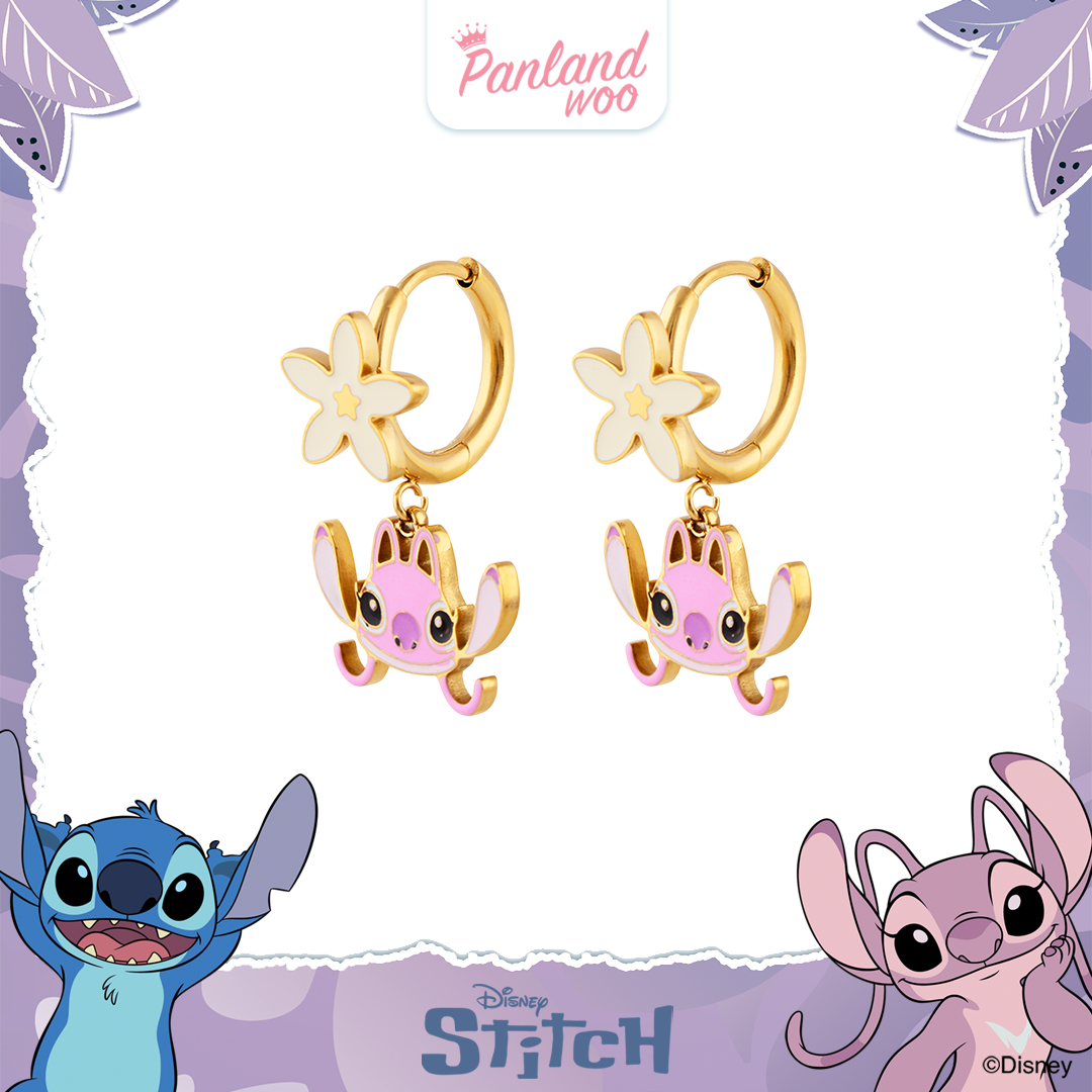 Panlandwoo - Stitch Collection - Anting Hoop Titanium Wanita Adrista - Gambar 4