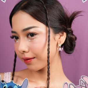 Panlandwoo - Stitch Collection - Anting Hoop Titanium Wanita Adrista - Gambar 8
