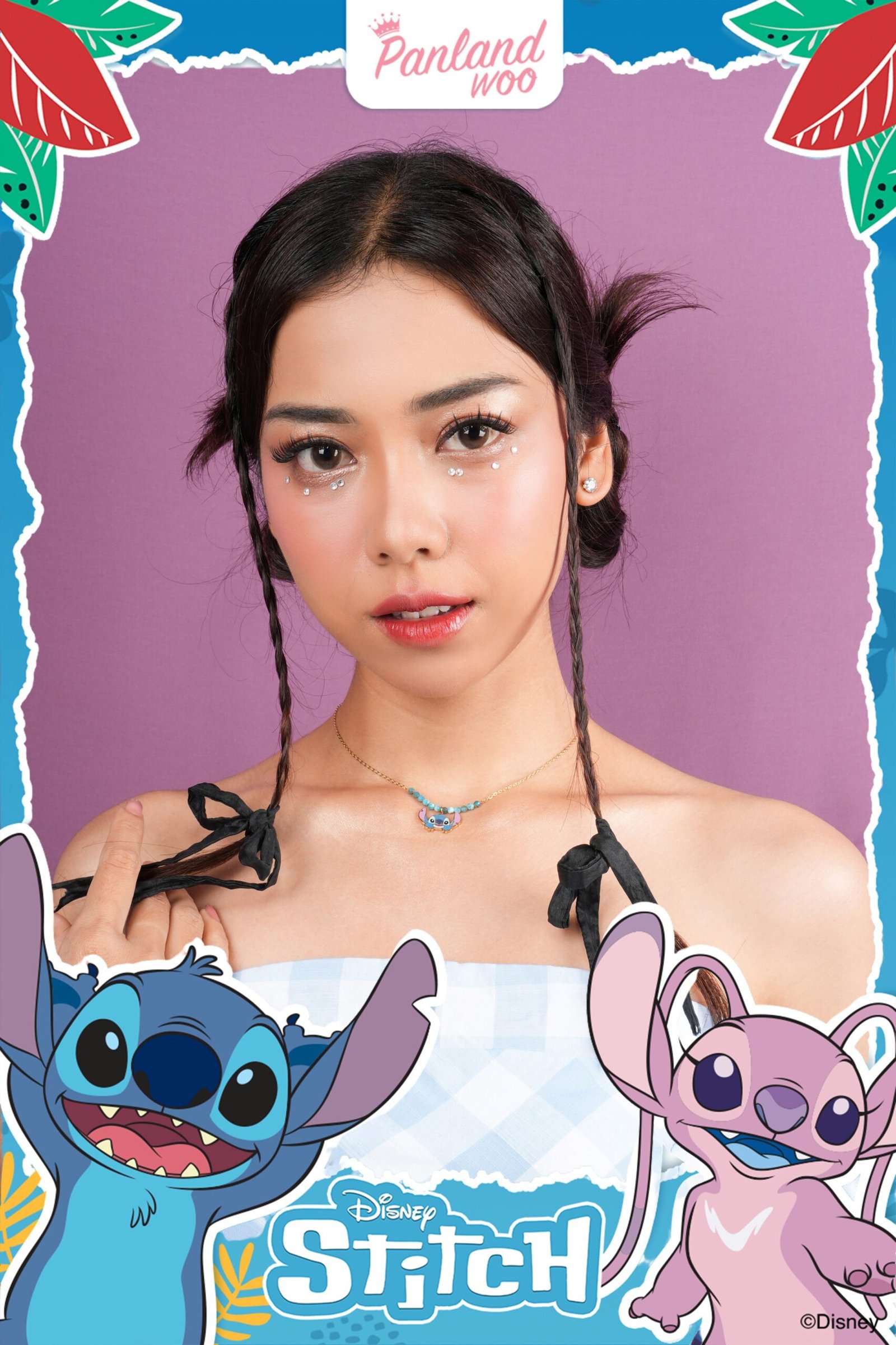 Panlandwoo - Stitch Collection - Kalung Titanium Wanita Fior Adjustable - Gambar 7