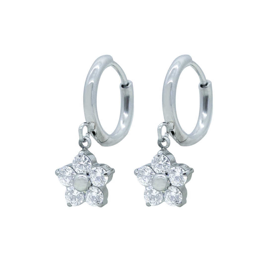 Panlandwoo - Anting Hoop Titanium Wanita Orquida - Gambar 9