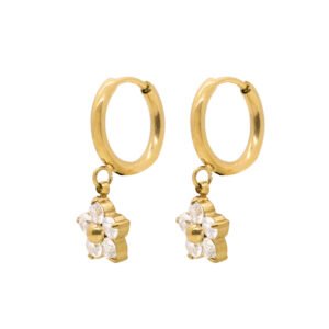 Panlandwoo - Anting Hoop Titanium Wanita Orquida