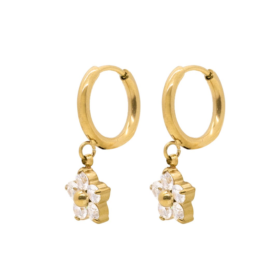 Panlandwoo - Anting Hoop Titanium Wanita Orquida
