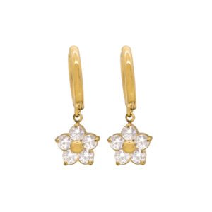 Panlandwoo - Anting Hoop Titanium Wanita Orquida - Gambar 5