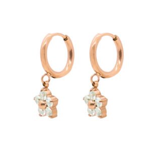 Panlandwoo - Anting Hoop Titanium Wanita Orquida - Gambar 7