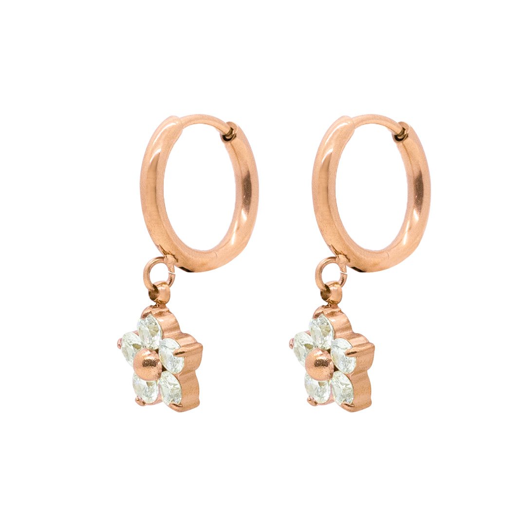 Panlandwoo - Anting Hoop Titanium Wanita Orquida - Gambar 7