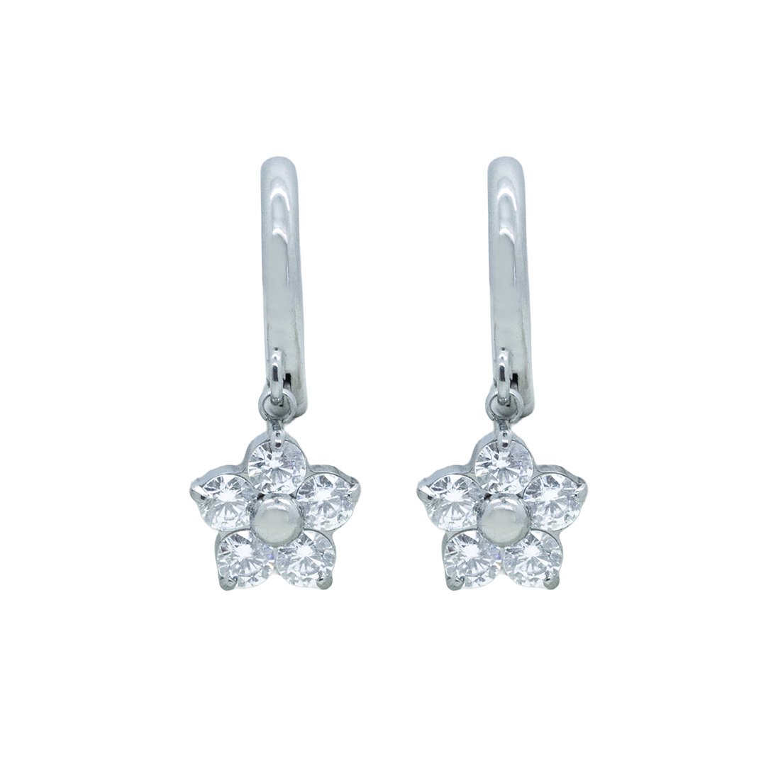 Panlandwoo - Anting Hoop Titanium Wanita Orquida - Gambar 3