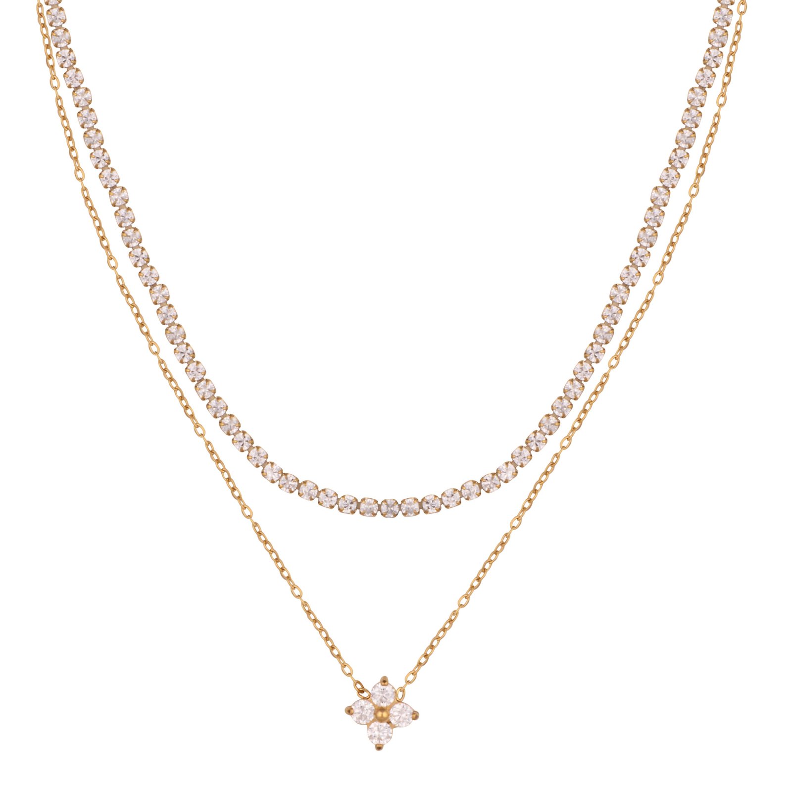 Panlandwoo - Kalung Stainless Wanita Antlia Adjustable