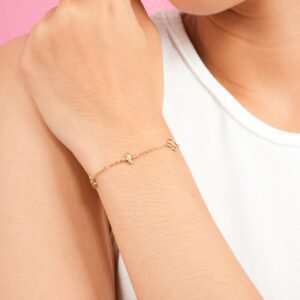 Panlandwoo - Gelang Tangan Stainless Wanita Demeter Adjustable - Gambar 6