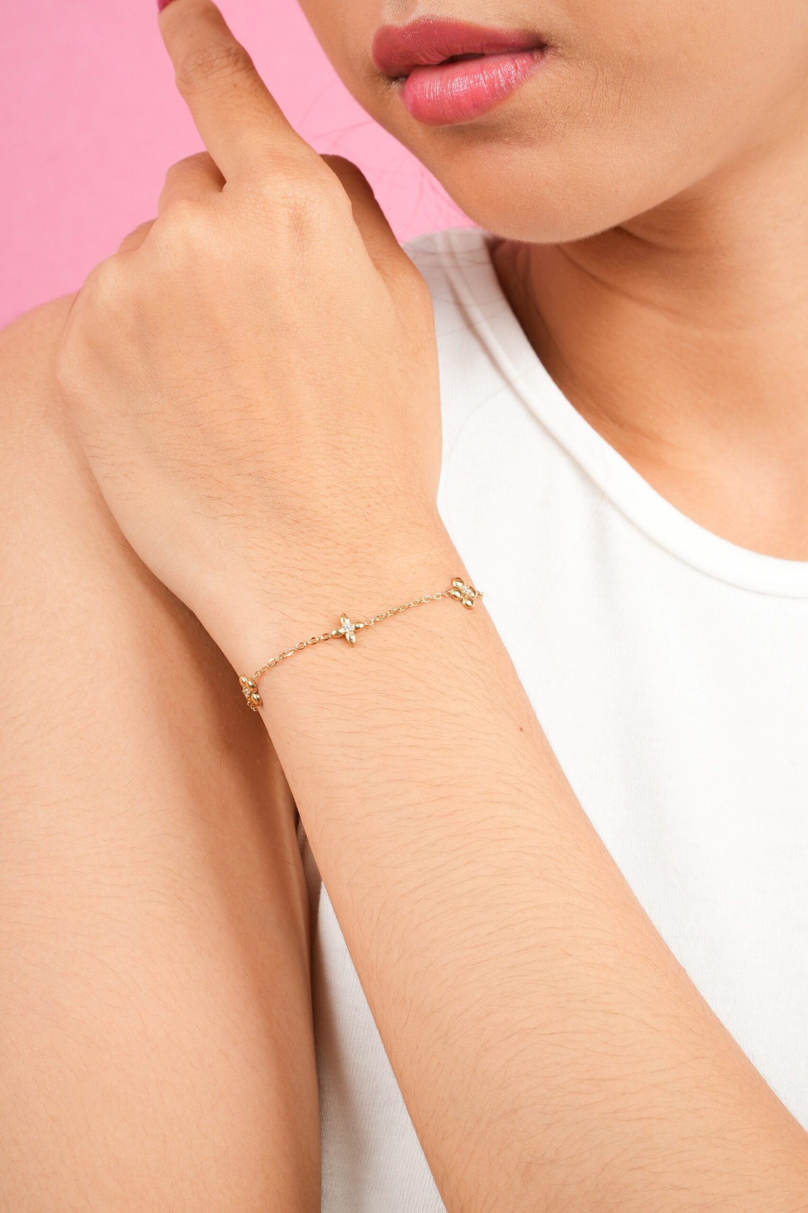 Panlandwoo - Gelang Tangan Stainless Wanita Demeter Adjustable - Gambar 6