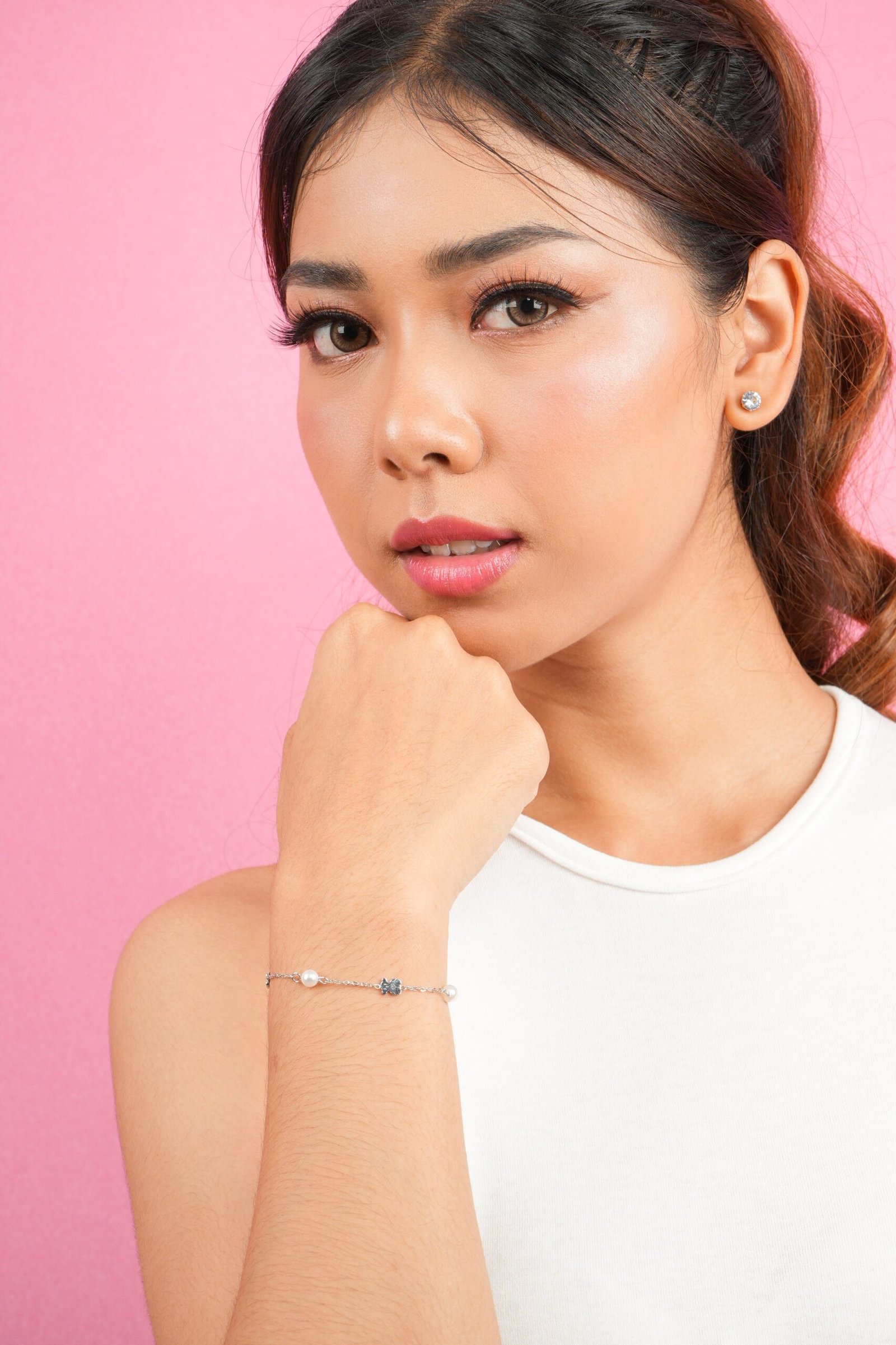 Panlandwoo - Gelang Tangan Stainless Wanita Kamala Adjustable - Gambar 2