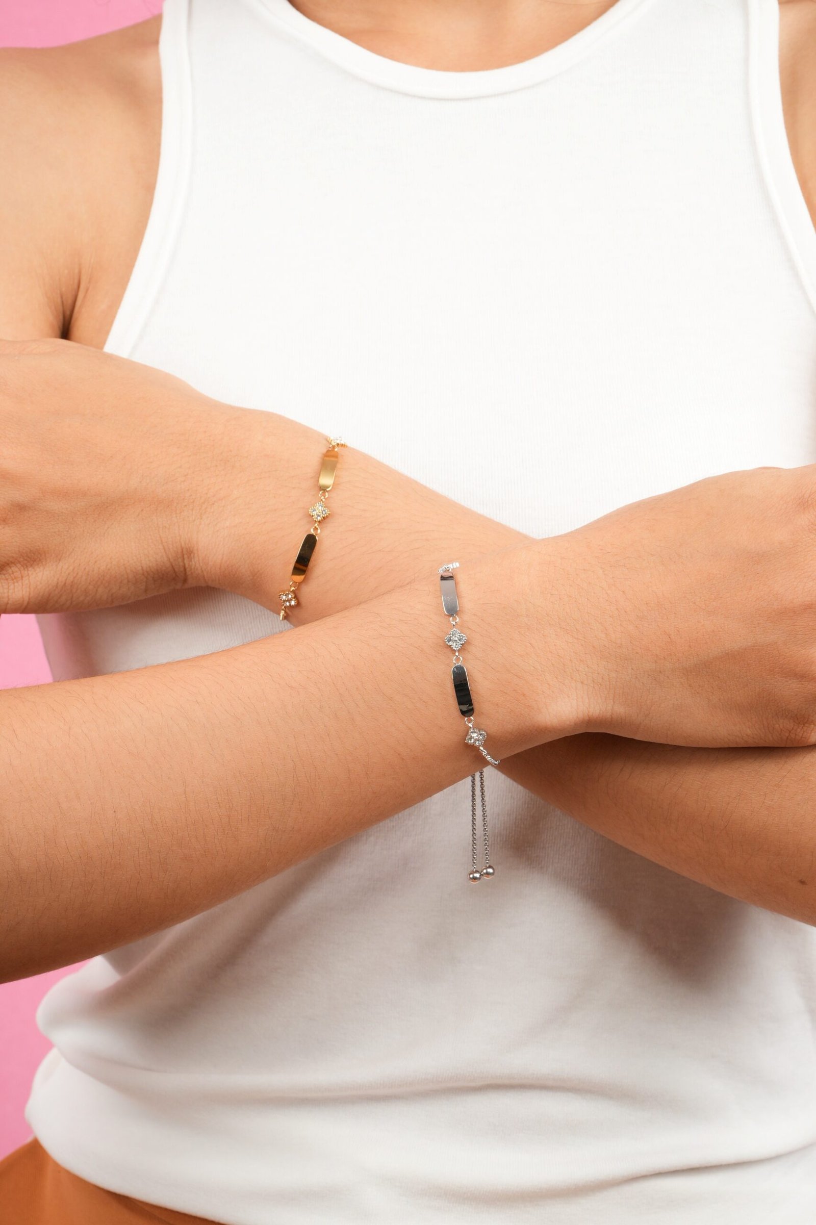 Panlandwoo - Gelang Serut Titanium Wanita Zaria Adjustable - Gambar 6