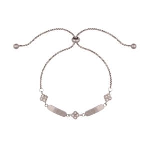 Panlandwoo - Gelang Serut Titanium Wanita Zaria Adjustable - Gambar 3