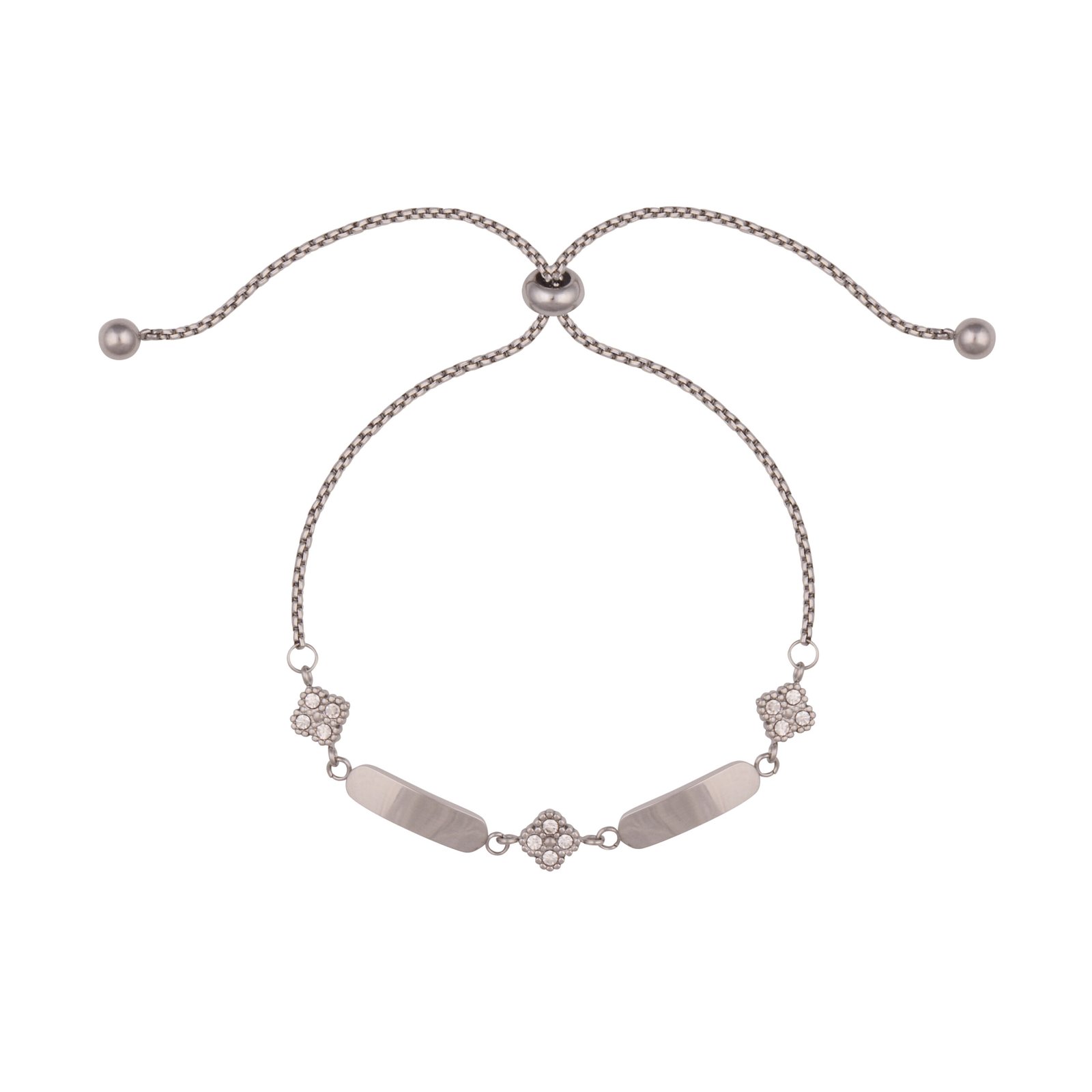 Panlandwoo - Gelang Serut Titanium Wanita Zaria Adjustable - Gambar 3