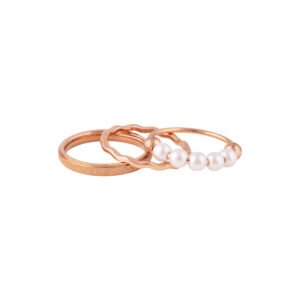 Panlandwoo - Cincin Set Titanium Wanita Esmery - Gambar 4