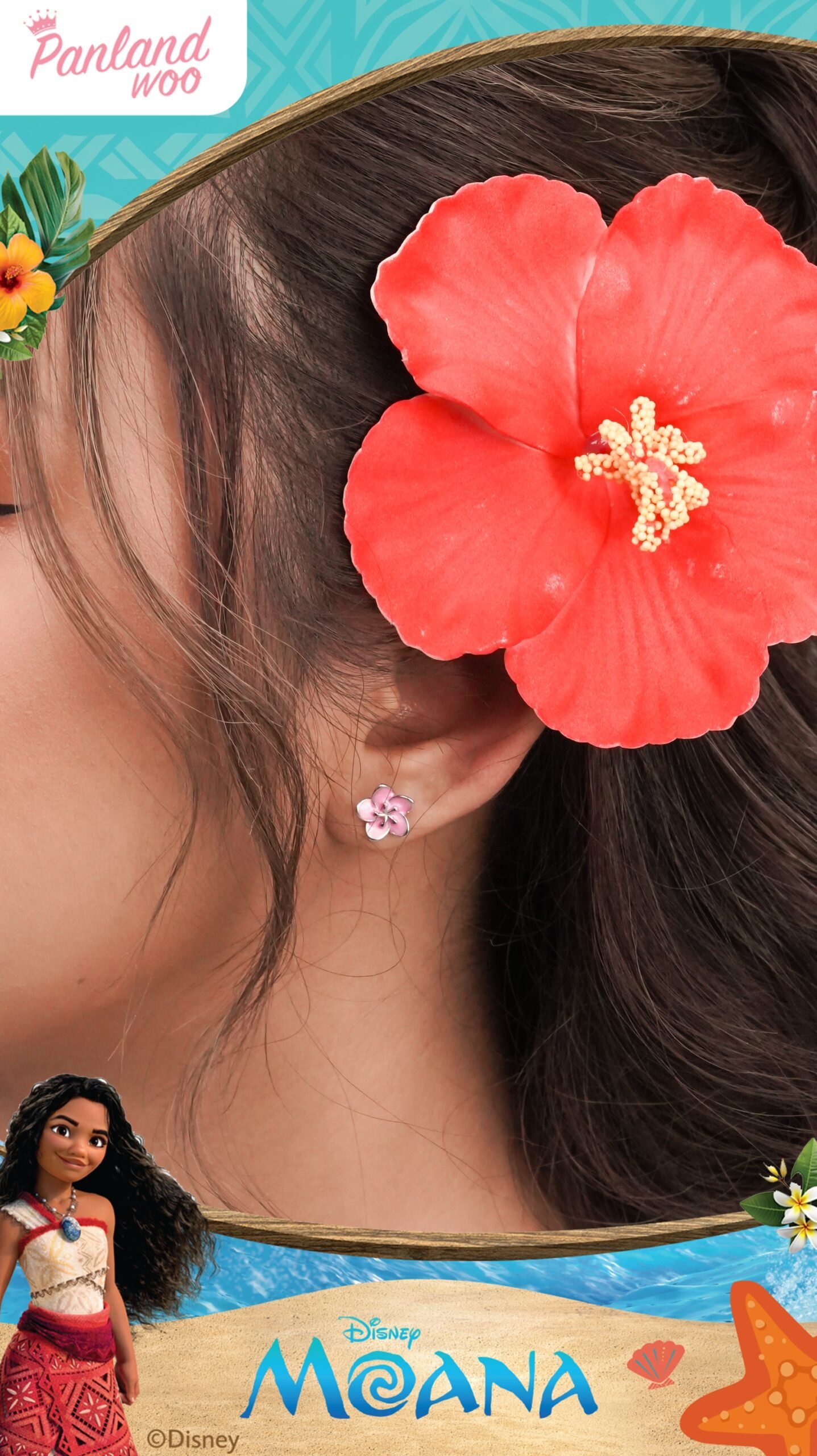 Panlandwoo - Moana Collection - Anting Tusuk Titanium Wanita Marinta - Gambar 3