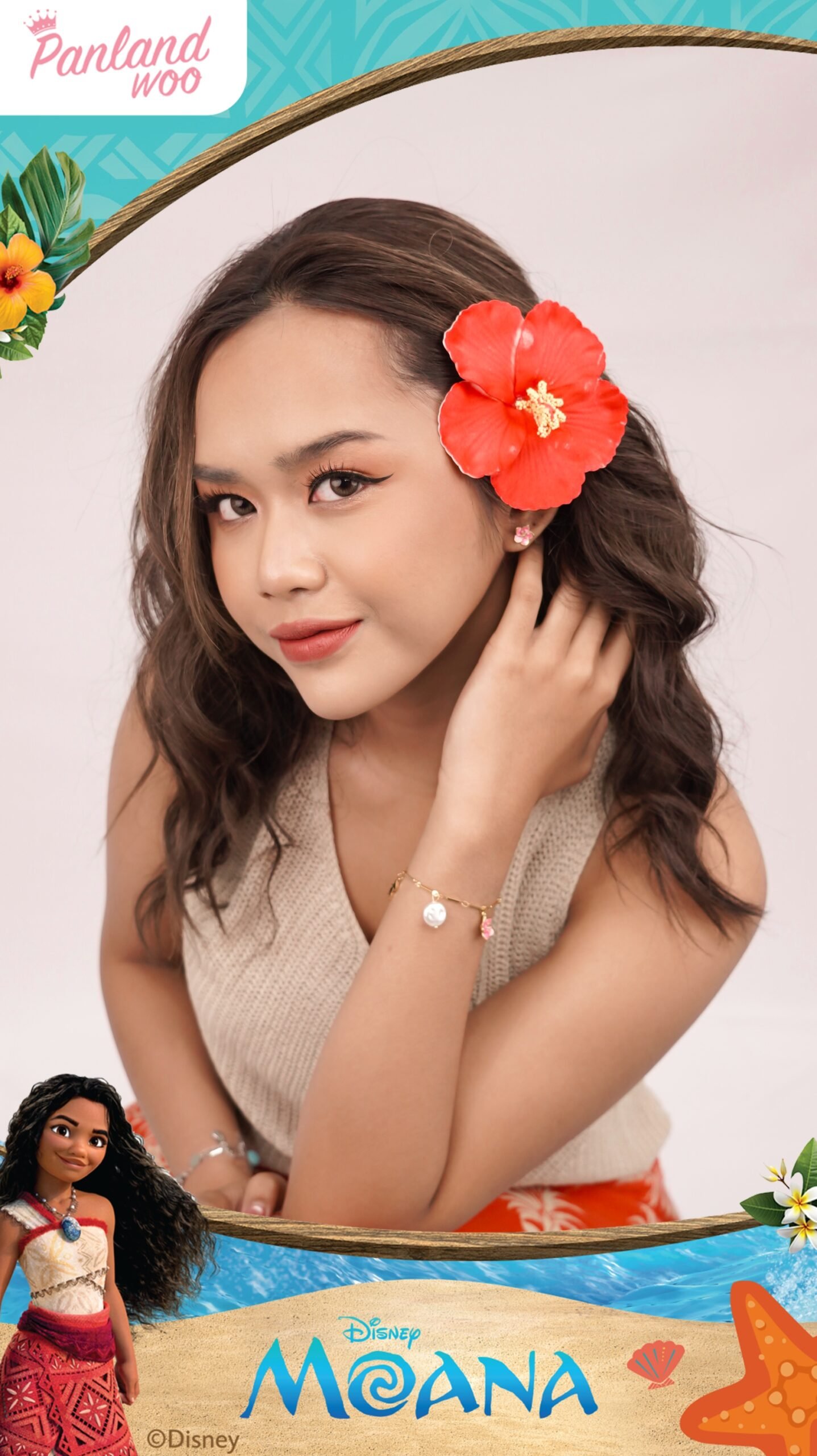 Panlandwoo - Moana Collection - Gelang Tangan Titanium Wanita Aquavin Adjustable - Gambar 5