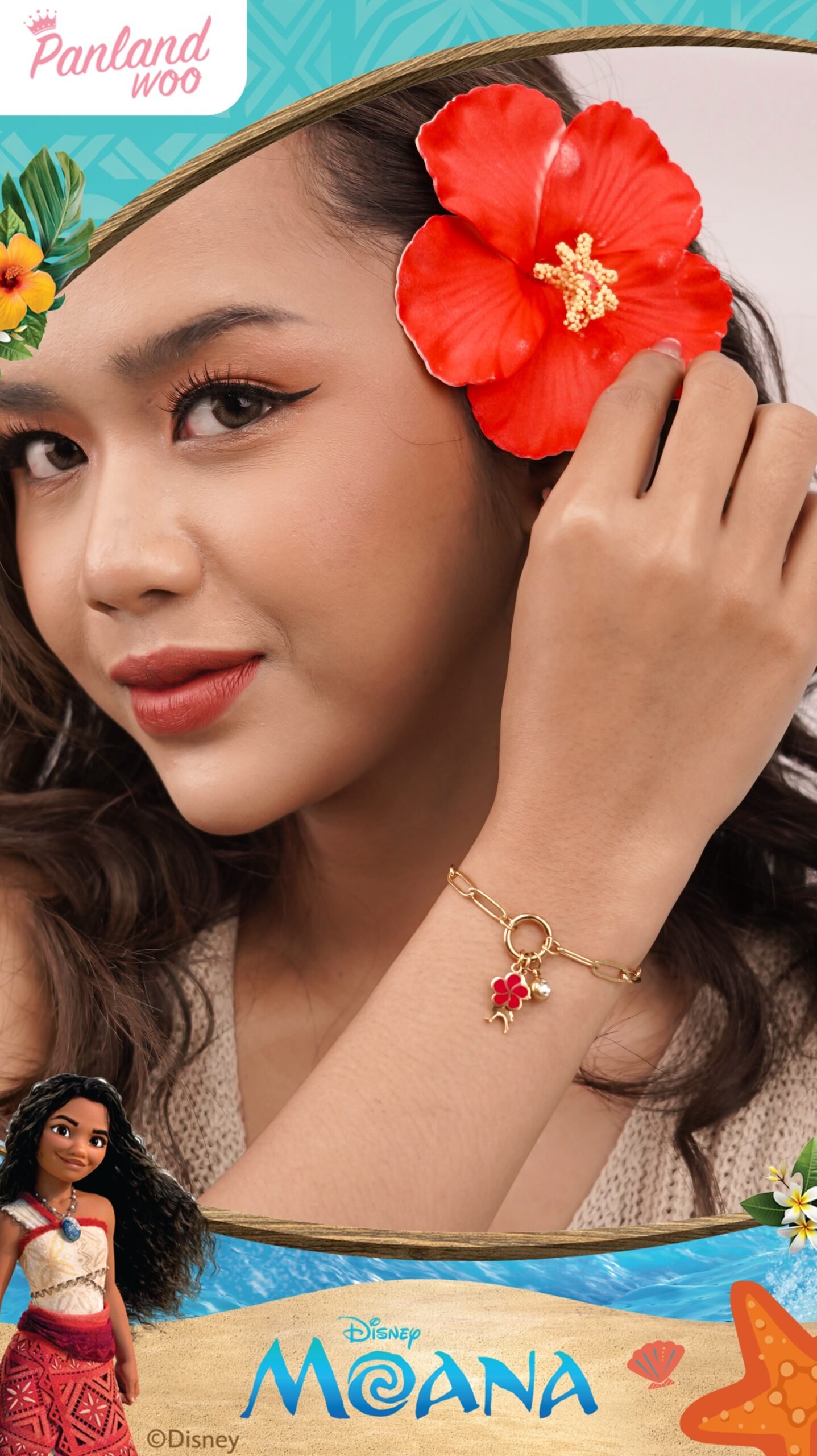 Panlandwoo - Moana Collection - Gelang Tangan Titanium Wanita Loka Adjustable - Gambar 4