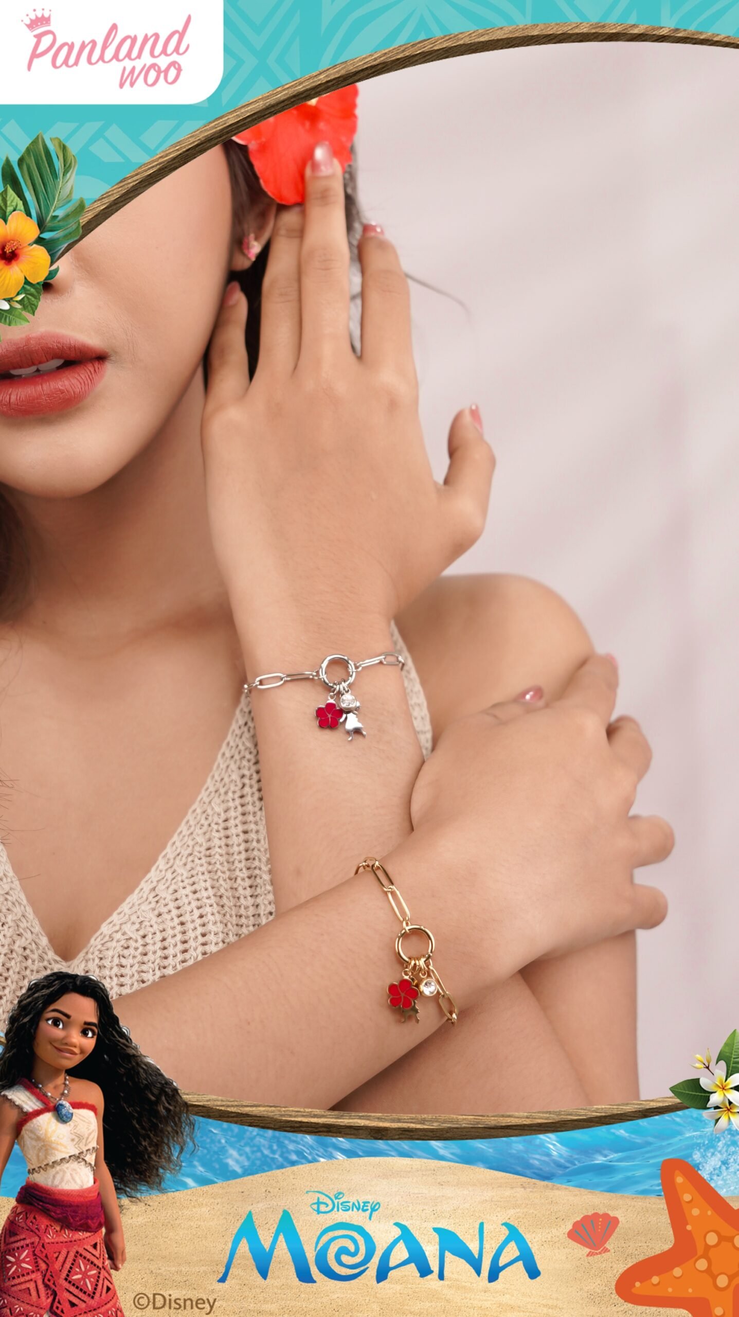 Panlandwoo - Moana Collection - Gelang Tangan Titanium Wanita Loka Adjustable - Gambar 2
