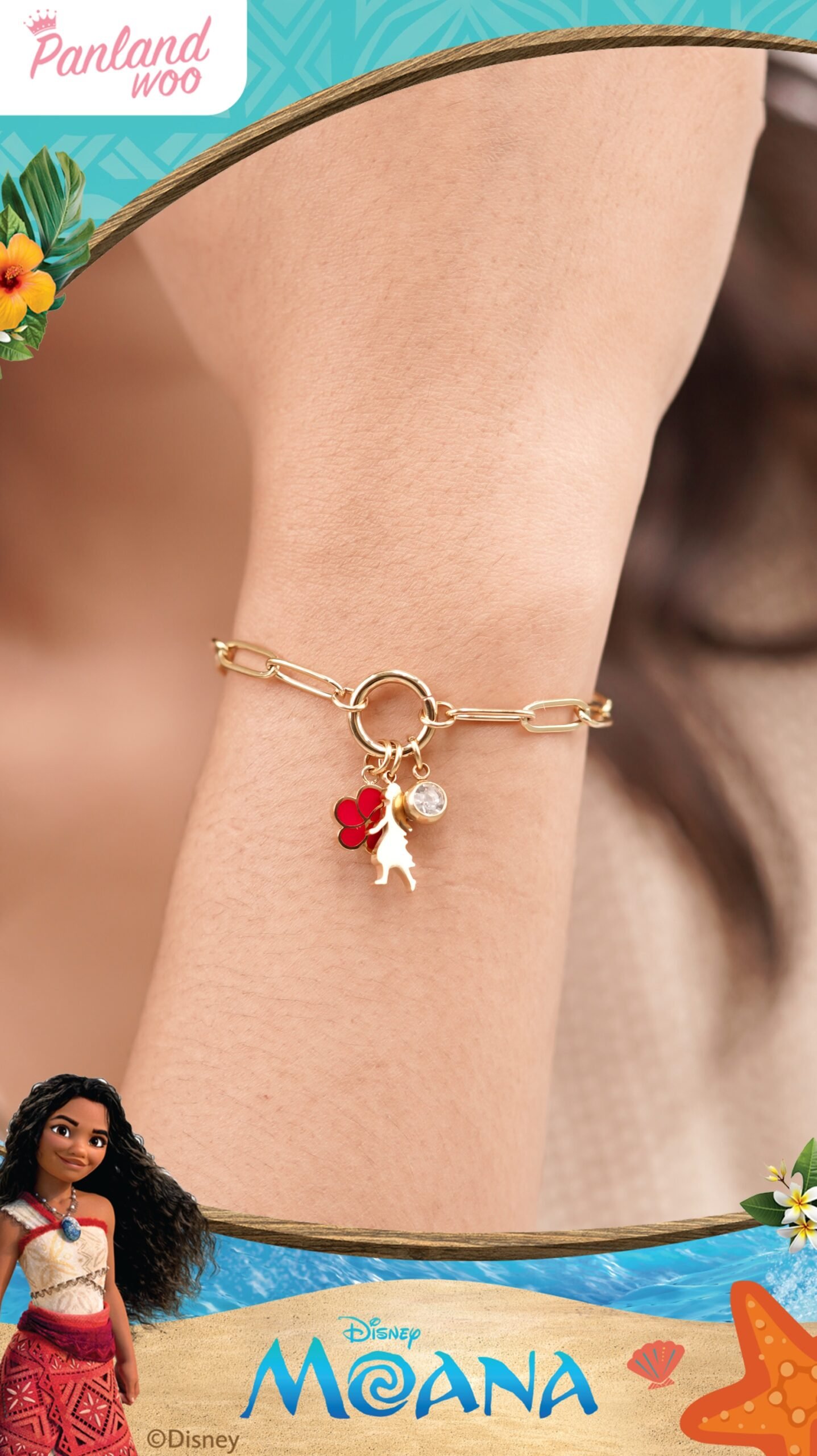 Panlandwoo - Moana Collection - Gelang Tangan Titanium Wanita Loka Adjustable - Gambar 5