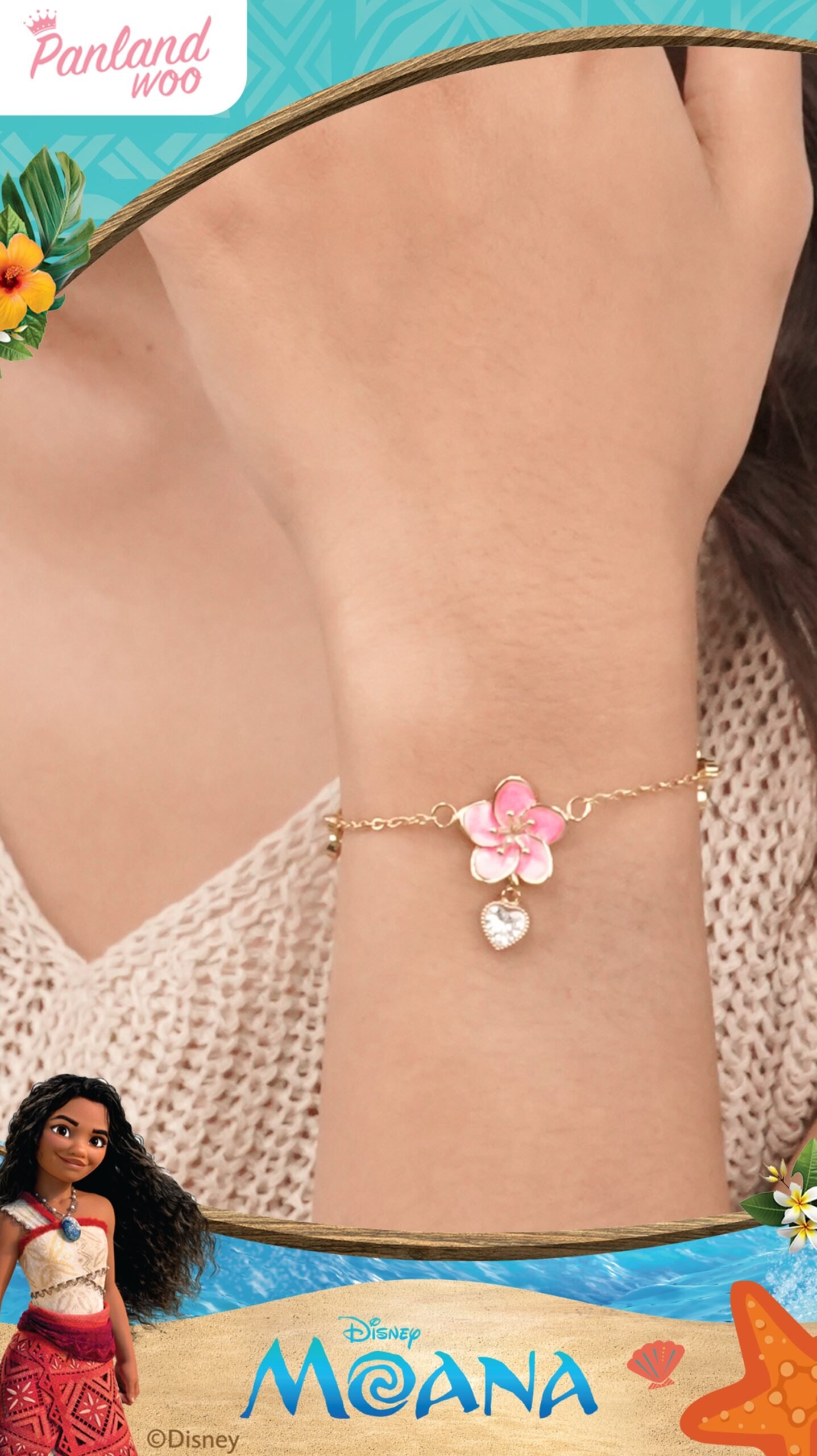 Panlandwoo - Moana Collection - Gelang Tangan Titanium Wanita Marinta Adjustable - Gambar 2