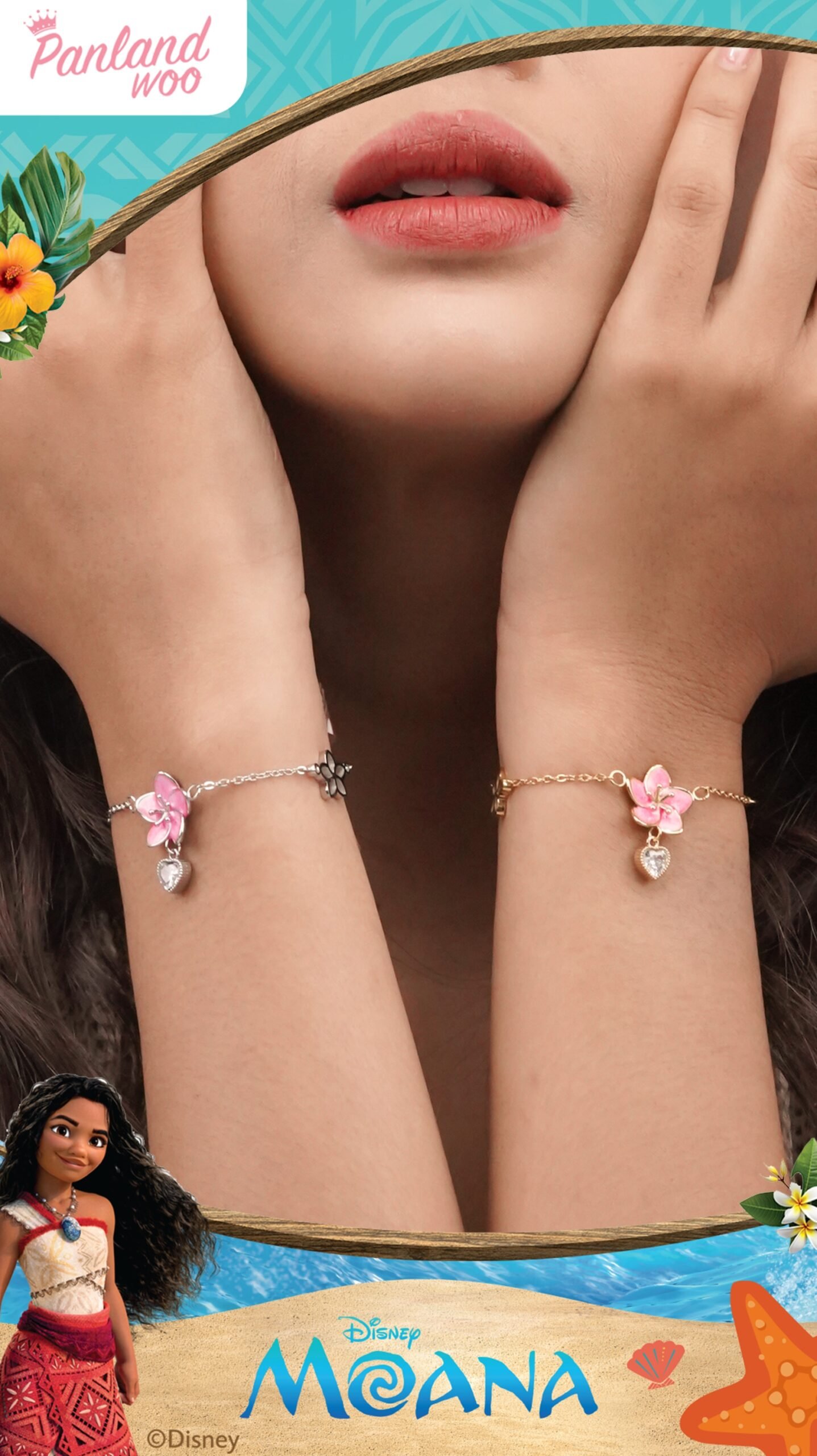 Panlandwoo - Moana Collection - Gelang Tangan Titanium Wanita Marinta Adjustable - Gambar 3