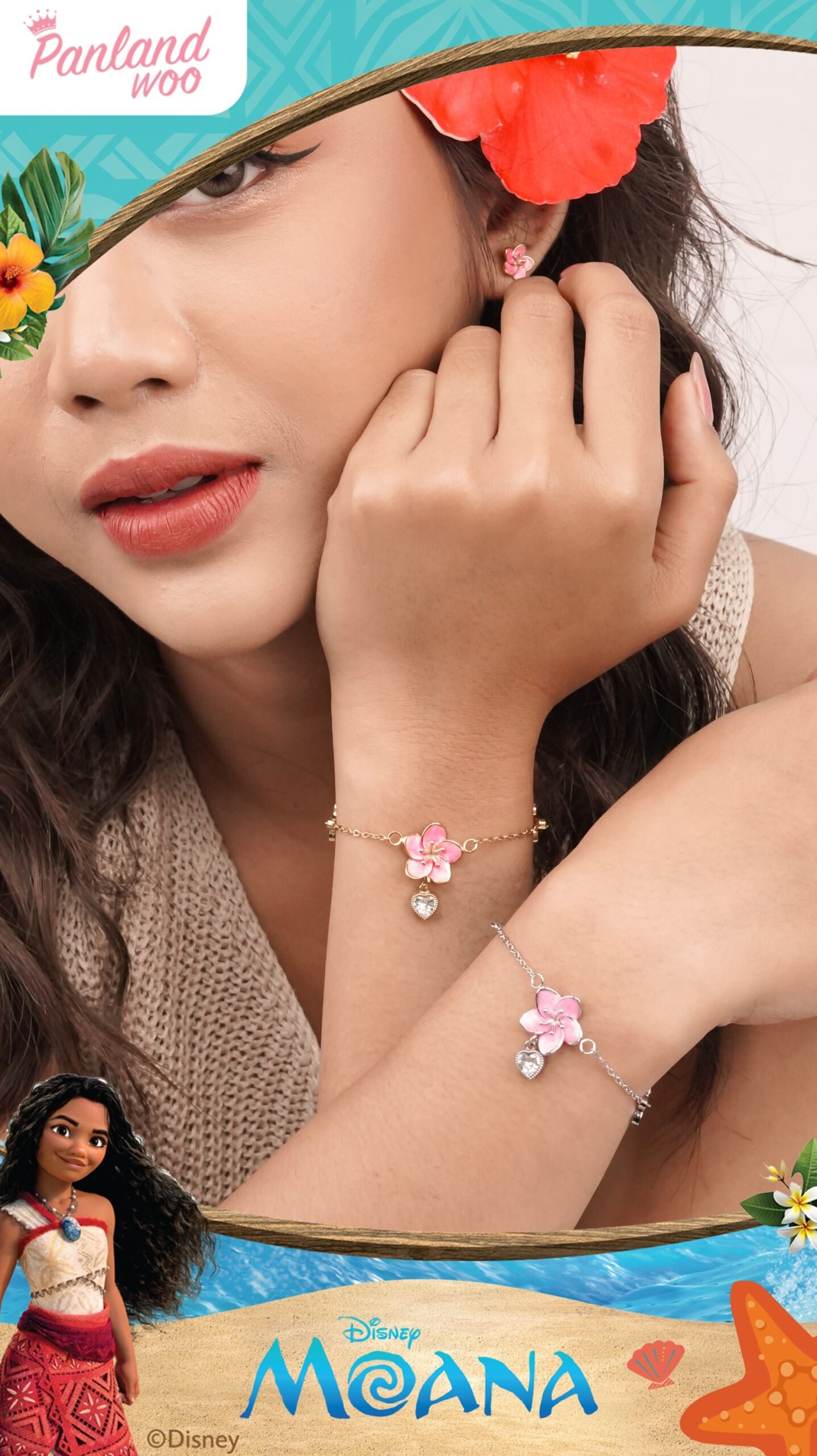 Panlandwoo - Moana Collection - Gelang Tangan Titanium Wanita Marinta Adjustable - Gambar 6