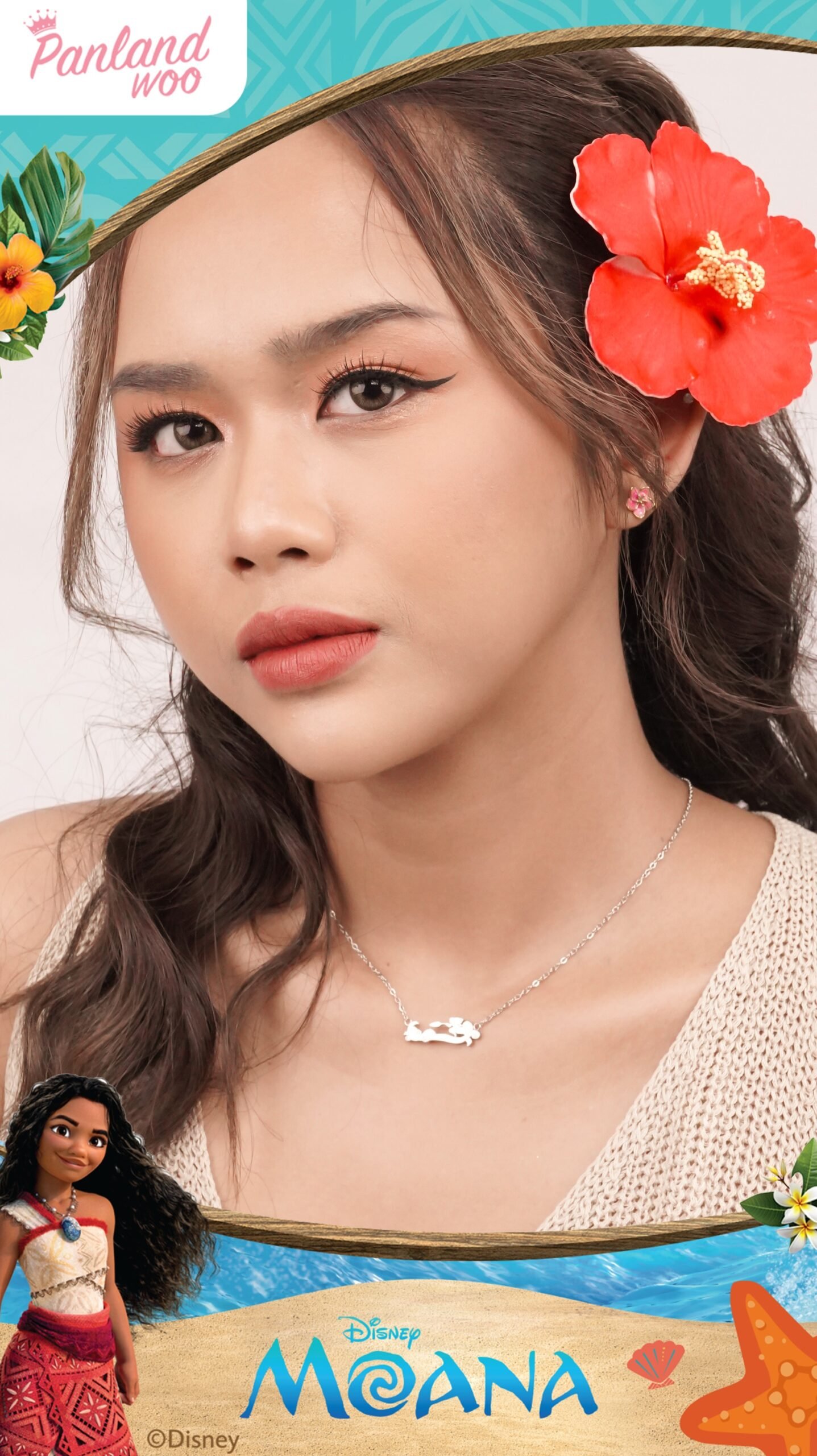 Panlandwoo - Moana Collection - Kalung Titanium Wanita Manta Adjustable - Gambar 3