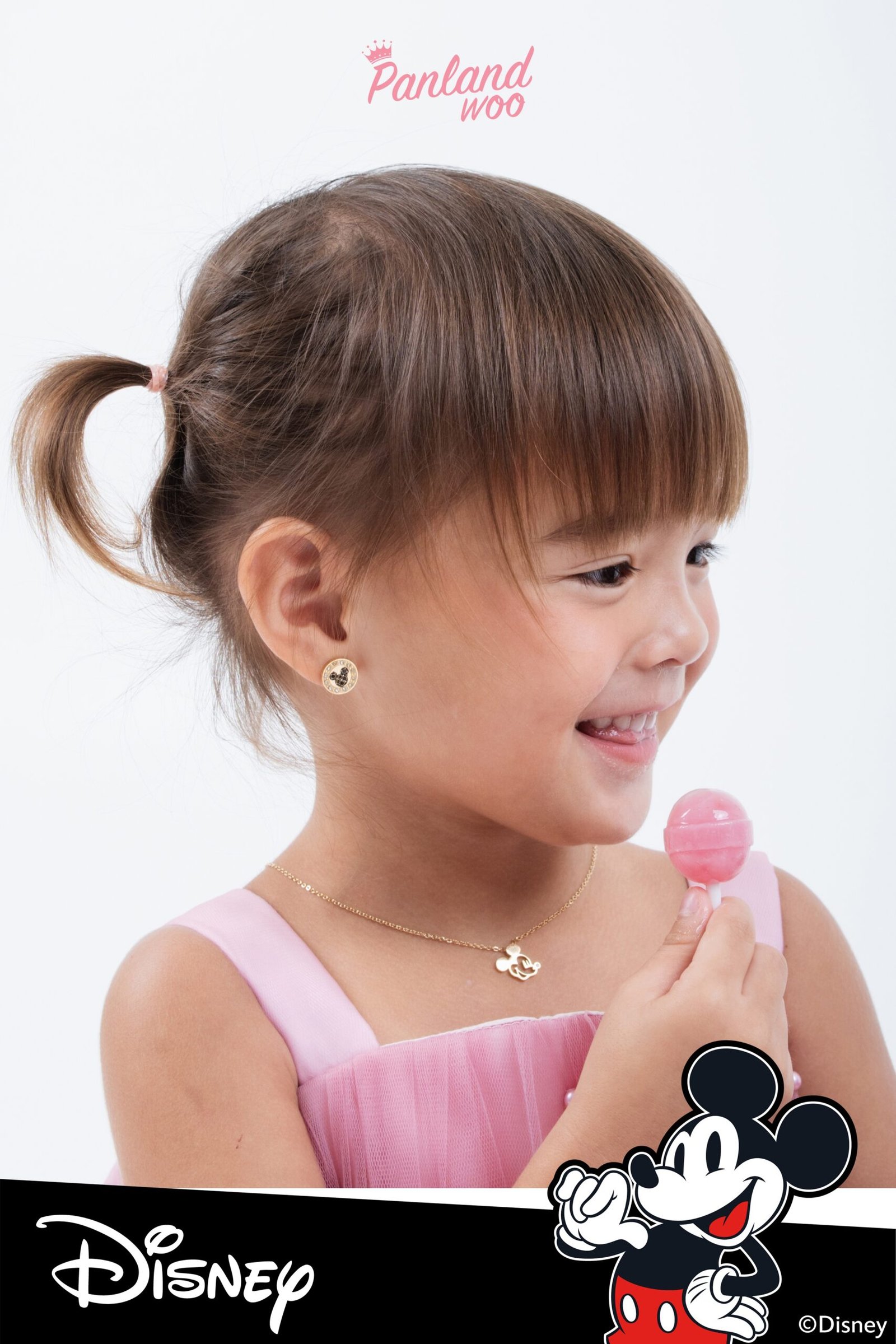 Panlandwoo Kids - Mickey & Minnie Mouse Collection - Kalung Titanium Anak Aadin Adjustable - Gambar 8