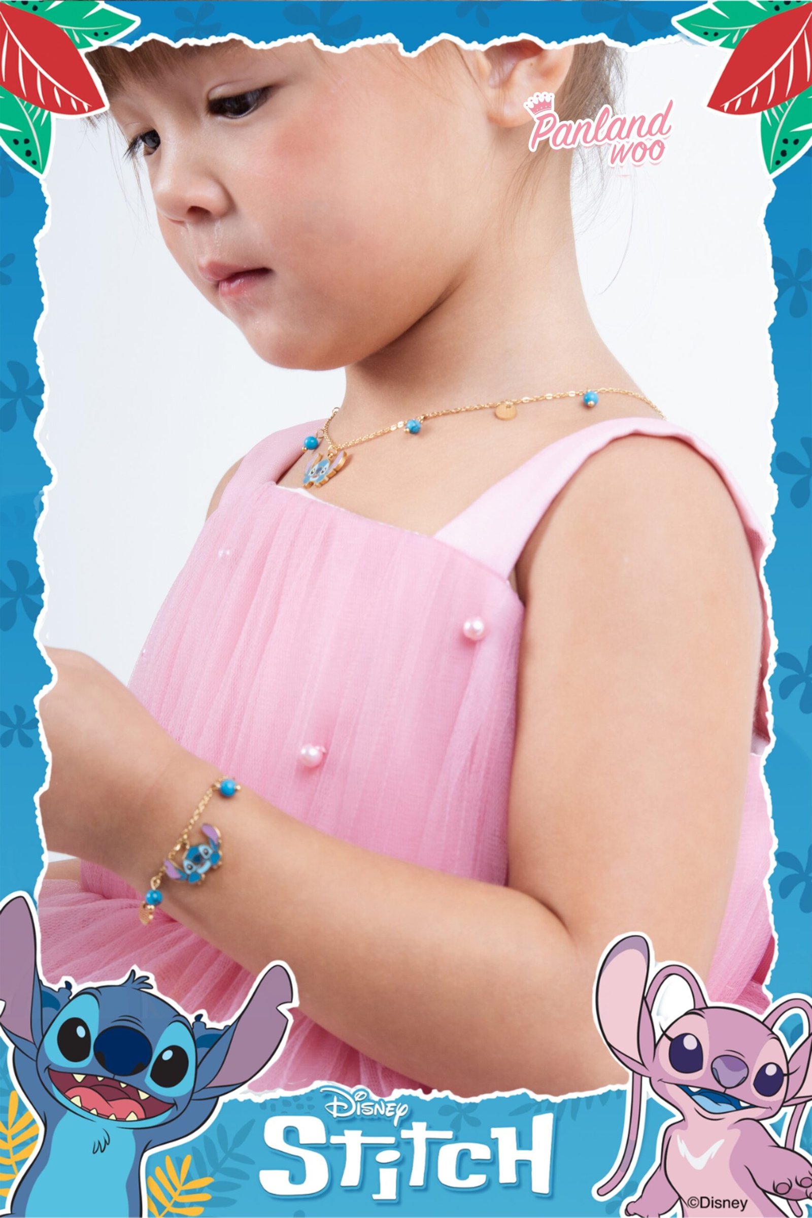 Panlandwoo Kids - Stitch Collection - Kalung Titanium Anak Lenora Adjustable - Gambar 8