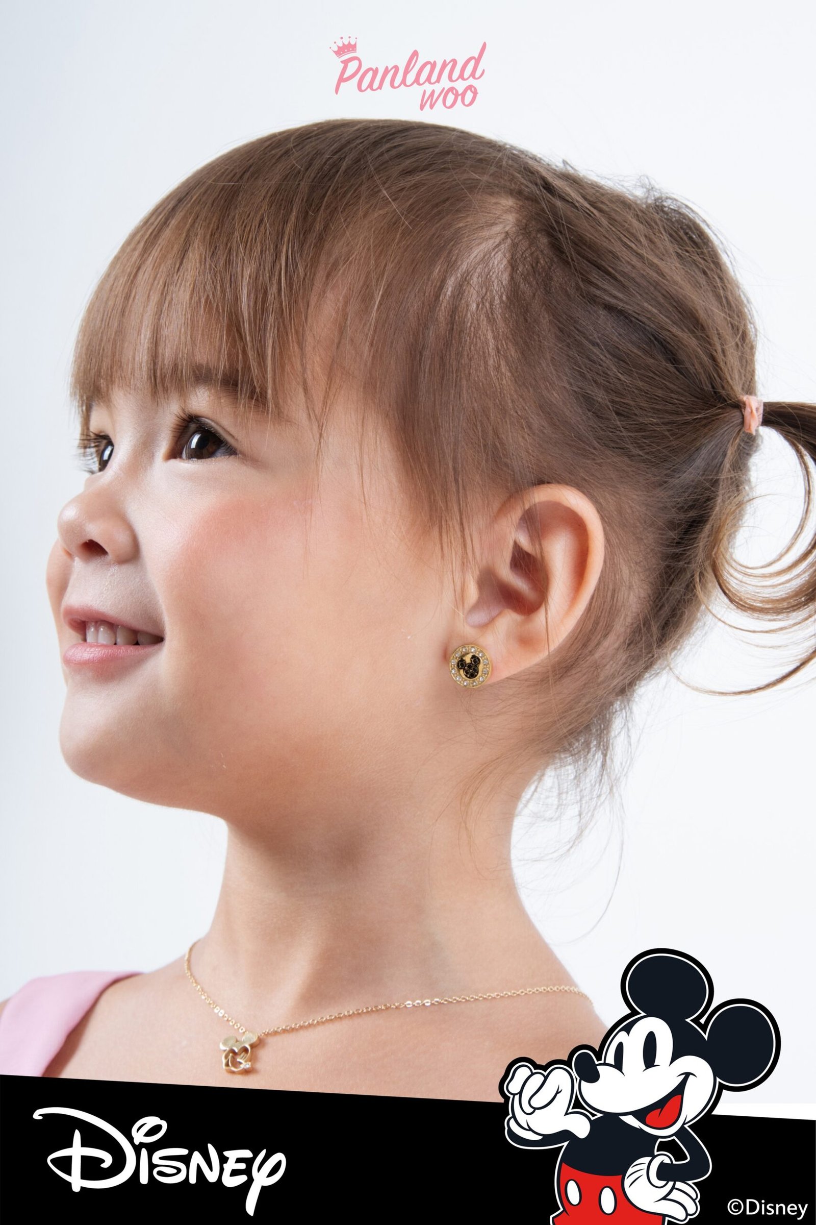 Panlandwoo Kids - Mickey & Minnie Mouse Collection - Kalung Titanium Anak Aadin Adjustable - Gambar 2